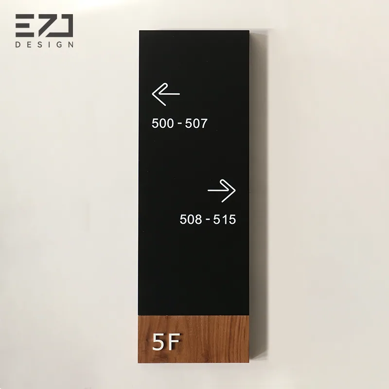 Coordinated lobby signage reference